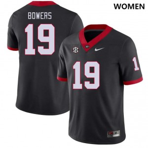 For Women's Georgia Bulldogs #19 Brock Bowers Black College Football Jersey 911670-848