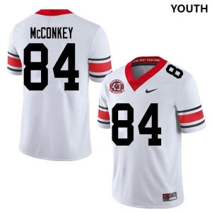 For Youth GA Bulldogs #84 Ladd McConkey White 1980 National Champions 40th Anniversary College Football Alternate Jersey 157277-933