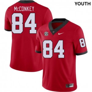 Youth Georgia #84 Ladd McConkey Red College Football Jersey 622804-321