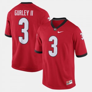 Mens University of Georgia #3 Todd Gurley II Red Alumni Football Game Jersey 760457-395